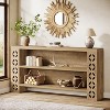 Tribesigns 70.87-Inch Extra Long Console Table with Storage, 3-Tier Narrow Sofa Table Behind Couch - 2 of 4