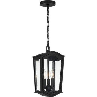 Minka Lavery Houghton Hall 16" Sand Coal Traditional Outdoor Hanging Light