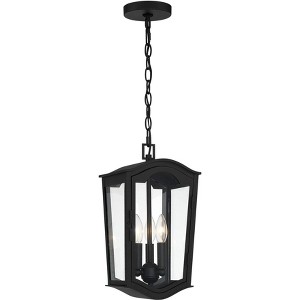Minka Lavery Houghton Hall 16" Sand Coal Traditional Outdoor Hanging Light - 1 of 4