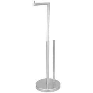 BWE Bathroom Freestanding Toilet Paper Holder Stand with Reserver - 1 of 4