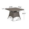 GDFStudio Galvez Outdoor Wicker 5 Piece Stacking Dining Set - 3 of 4