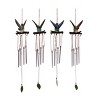 Transpac Resin/Metal Hummingbird Chime Set of 4 Spring Home Decorations - 3 of 3