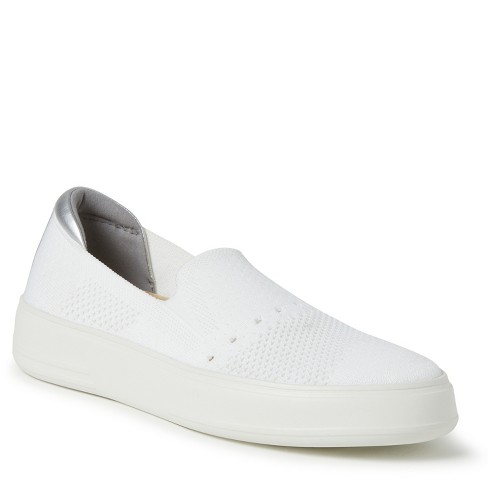 Dearfoams Women's Sophie Slip-on Sneaker - White 2 Size 9.5 : Target