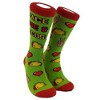 Crazy Dog T-Shirts Women's Peace Love Tacos Socks Funny Saying Cute Graphic Vintage Ladies Footwear - 2 of 4
