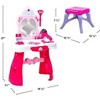 SYNCFUN Toddler Beauty Dresser Table Play Set with Lights, Sounds, Chair, Fashion Makeup Accessories for Kid Pretend Play, Toy for 3 4 5 years Kids - 4 of 4