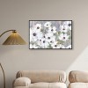 Art Remedy Texture and Flowers Colorful buterfly and flowers wall art Framed - 2 of 4