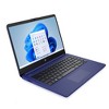 HP 14" Laptop with Windows Home in S Mode - Intel Processor - 4GB RAM - 64GB Flash Storage – Indigo Blue (14-dq0005tg) - image 3 of 4