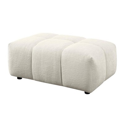 Acme Furniture,Loanna Ottoman, Beige Linen