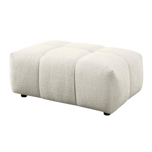 Acme Furniture,Loanna Ottoman, Beige Linen - 1 of 4