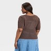 Women's Short Sleeve V-Neck Pullover Sweater - Universal Thread™ - 2 of 3