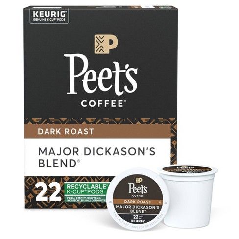 Peet's Major Dickason Dark Roast Coffee - Keurig K-Cup Pods - 22ct - image 1 of 4
