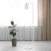 Antique Style Industrial Iron Lantern Floor Lamp with Glass Shade - Simple Designs - 3 of 4
