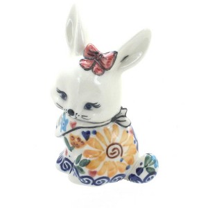Blue Rose Polish Pottery 804 Vena Small Rabbit - 1 of 1