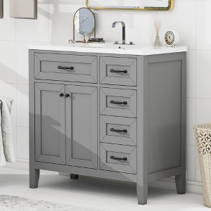 Bella Depot 36" Bathroom Vanity with Sink Combo,Bathroom Cabinet with Drawers - 1 of 4