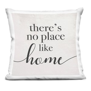 Stupell Industries No Place Like Home Phrase Rustic Farmhouse Pattern Printed Decorative Throw Pillow Indoor Decorative Throw Pillow, 18 x 18 - 1 of 3