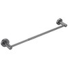 Adjustable Towel Bar, 16-27 Inches, for Bathroom & Kitchen, Wall-Mounted, Durable Aluminum, Gun Metal Grey Finish - 2 of 4