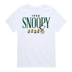Boys' - Peanuts - Snoopy 1950 Camping Short Sleeve Graphic T-Shirt - 1 of 4