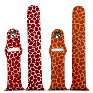 Olivia Pratt 2 Pack Printed Silicone Apple Watch Band - 1 of 4