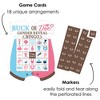Big Dot of Happiness Buck or Doe - Picture Bingo Cards and Markers - Hunting Gender Reveal Party Shaped Bingo Game - Set of 18 - 2 of 4