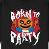 Men's - Instant Message - Born To Party Halloween Graphic Fleece Sweatshirt - 2 of 4