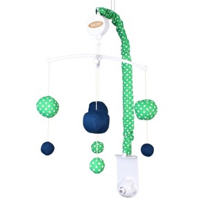 Bacati - Mix N Match Blue/Green Musical Mobile - 1 of 4
