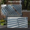 Resenkos Garden Bench, Patio Bench,Outdoor Bench Patio Bench, Aluminum Lightweight Park Bench with Slatted Seat, Blue - 2 of 4