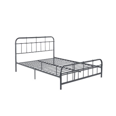 GDFStudio Lareina Queen Size Industrial Iron Platform Bed Frame