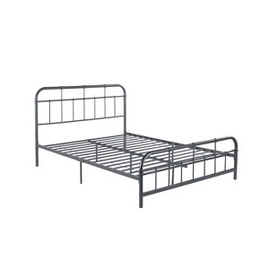 GDFStudio Lareina Queen Size Industrial Iron Platform Bed Frame - 1 of 4