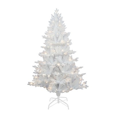 Kurt Adler Kurt Adler 5 Foot Pre-Lit Warm White LED Jackson White Pine Tree