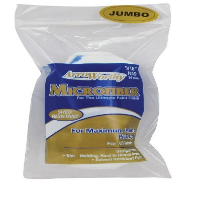 ArroWorthy Microfiber 4 in. W X 9/16 in. Jumbo Mini Paint Roller Cover 1 pk