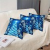Lomsoe 2-Pack Blue & White Snowflake Christmas Tree Pillowcases - Soft Polyester Zippered Cushion Covers, Holiday Decor for Room Christmas Decor - 2 of 4
