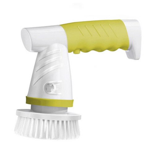 Link Cordless Electric Spin Scrubber Portable and Lightweight Easy Cleaning  with 4 Different Heads Included - Green