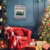 Lumabase Battery Operated Lighted Wall Art with Remote Control Holiday Tree Farm - 4 of 4
