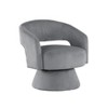 NixBex Modern Swivel Accent Chair Soft Corduroy Plush Seating Living Room Chair Comfy Chair Armchair for Bedroom, Reading Room - 3 of 4