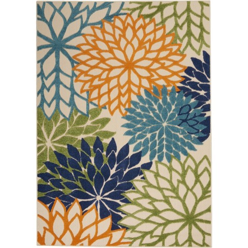 Nourison Aloha Floral Bloom Outdoor Rug : Target