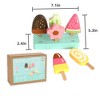 Freniland - Wooden Ice Cream Toy Set,7 Piece Pretend Play Popsicles with Holder, Montessori-Inspired Learning Toy for Toddlers Ages 18 Months+ - 4 of 4