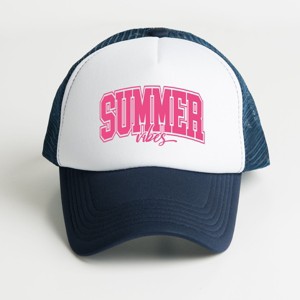 The Juniper Shop Varsity Summer Vibes Cursive Youth Foam Trucker Hat - 1 of 1