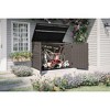 Suncast Horizontal Storage Shed, Stoney/Black - 3 of 4