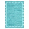 Washable Rugs for Living Room Scalloped Rug Modern Non Slip Non Shedding Carpet for Bedroom - 4 of 4