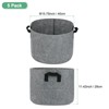 Unique Bargains Thickened Fabric Durable Handles Multipurpose Good Drainage Plant Grow Bags 5 Pcs - 3 of 4