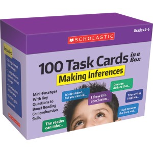 100 Task Cards in a Box: Making Inferences - by  Scholastic (Hardcover) - 1 of 1