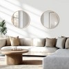 Lirago Luxury Gold Ultra Thin Aluminum Alloy Round Bathroom Mirror Shatterproof Tempered Glass 1.09" D x 20" W x 20" H - 3 of 4