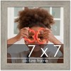 PosterPalooza | 7x7 Wide Barnwood Picture Frame, UV Acrylic, 6 Finishes - Grey, Brown, White, and Black - 2 of 4