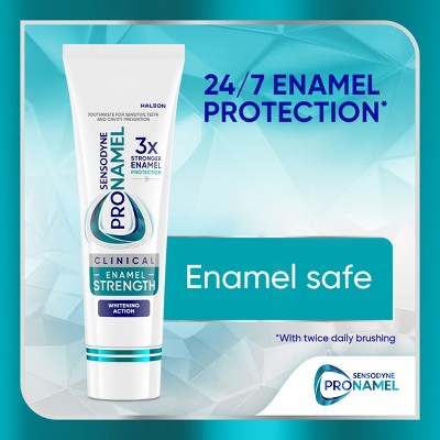 Sensodyne Pronamel Clinical Enamel Strengthening and Whitening Action Toothpaste - 3.4oz/3pk