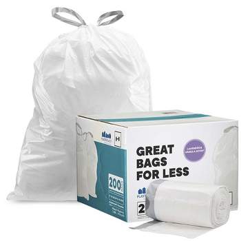 Plasticplace 4 Gal. 17 in. x 16 in. 0.7 mil White Lavender and