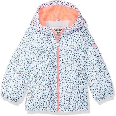 OshKosh B'Gosh Baby Girls' Printed Midweight Fleece Lined Jackets