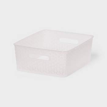 Y-Weave Medium Decorative Storage Basket Translucent - Brightroom™