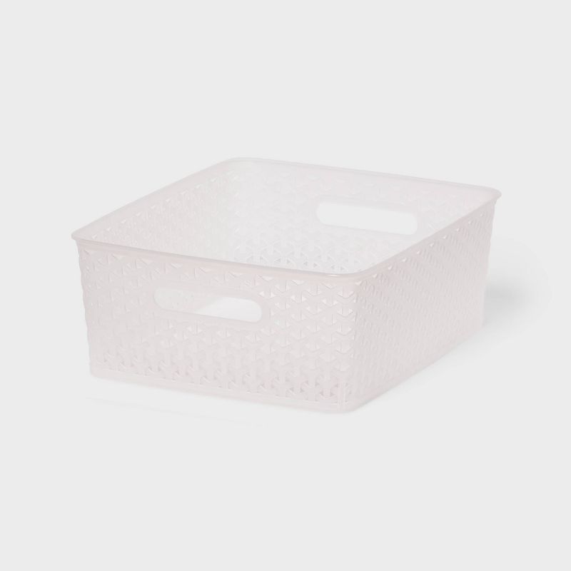 Y-Weave Medium Decorative Storage Basket Translucent - Brightroom&#8482;, 1 of 7