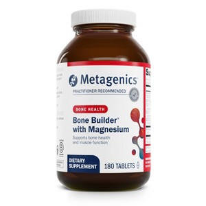 Metagenics Bone Builder with Magnesium: Bone support with calcium, vitamin D & magnesium. Non-GMO, gluten-free. 180 tablets. - 1 of 4
