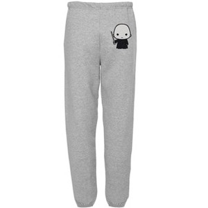 Harry Potter Voldemort Cute Chibi Character Mens Jogger Sweatpants Athletic Heather - 1 of 4